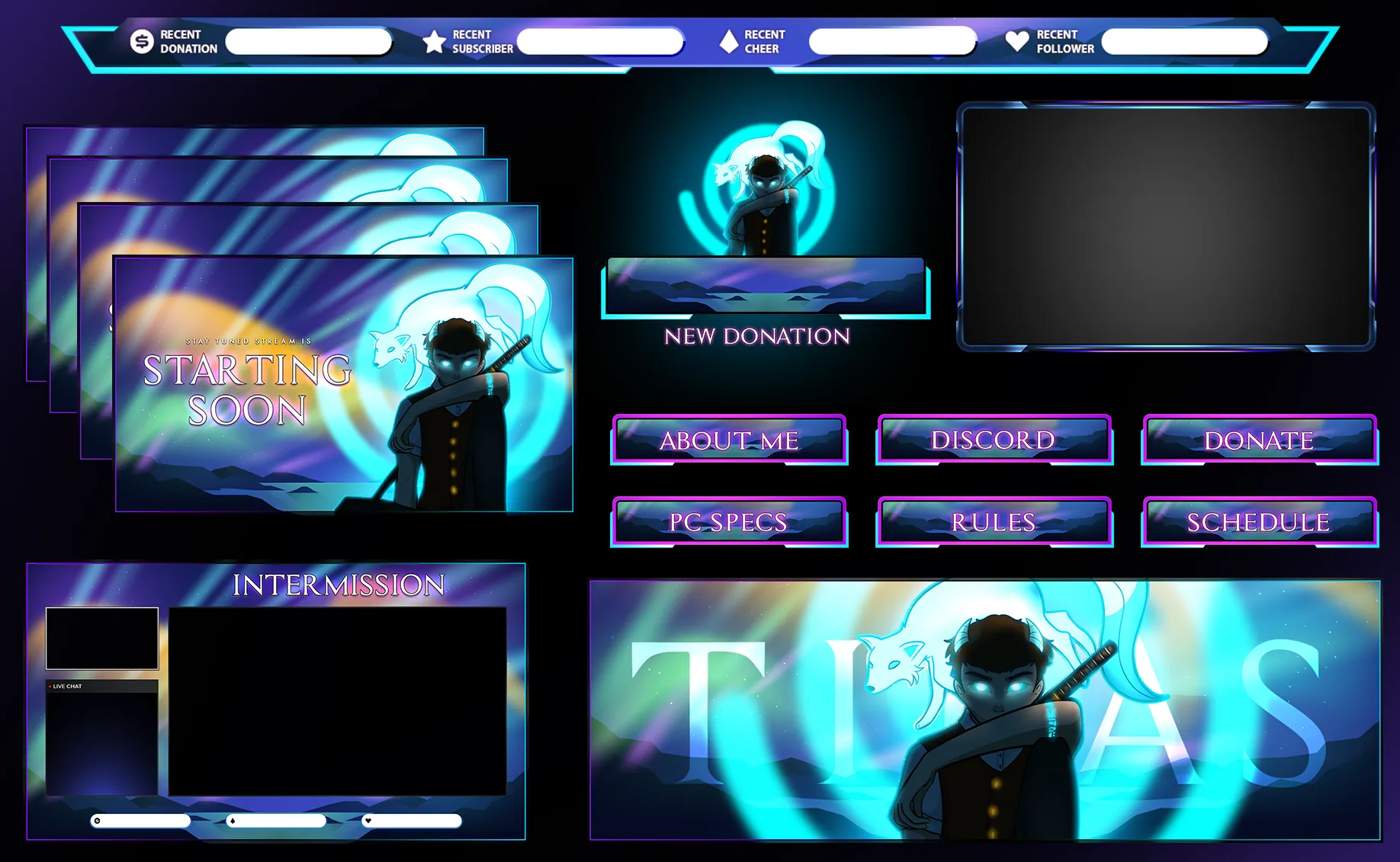 Tibas Esports - Tournament stream overlay package